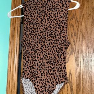 Forever 21 Leopard Bodysuit; Size Medium